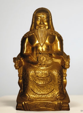 八卦祖师摆件桌面装饰品黄铜