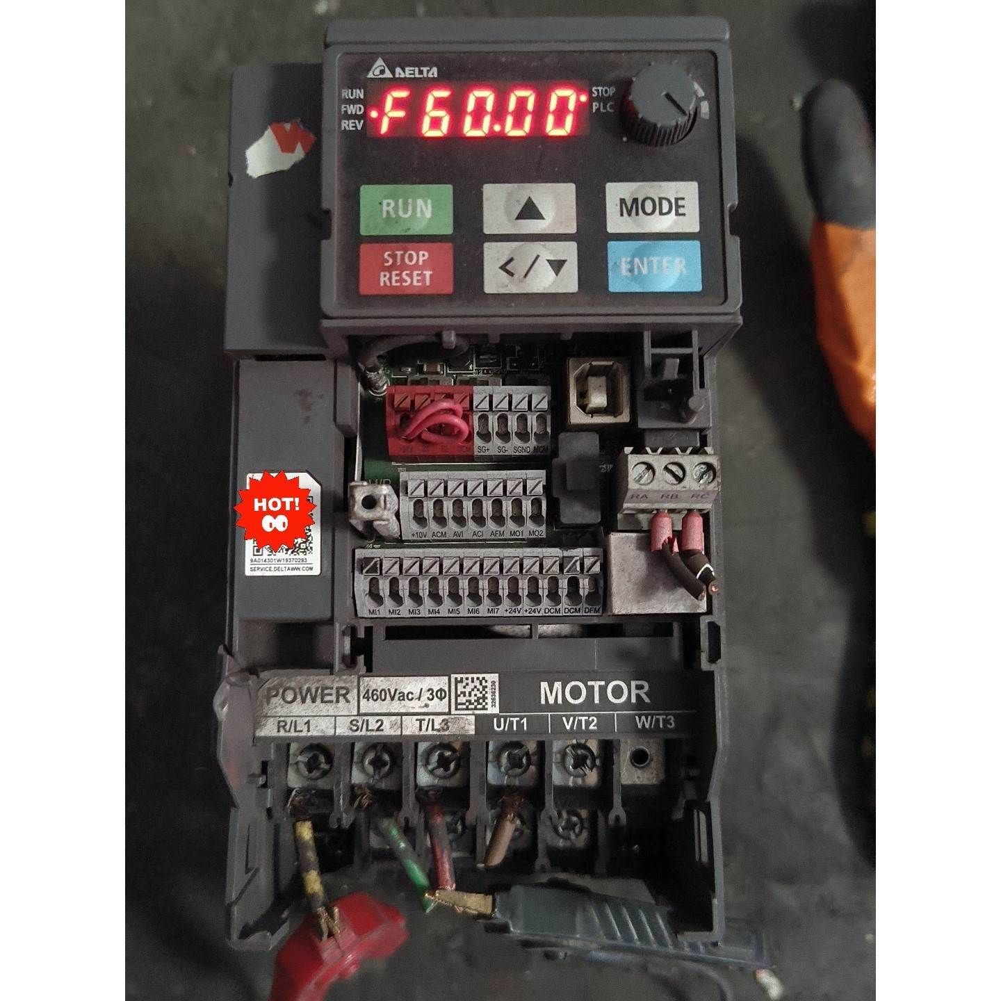 （议价）VFD9A0MS43ANSAA,二手拆机台达变频器,380V