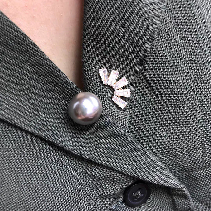 防走光免缝纽扣暗扣女士衬衫开衫衣服可拆卸隐形按扣百搭珍珠钉扣