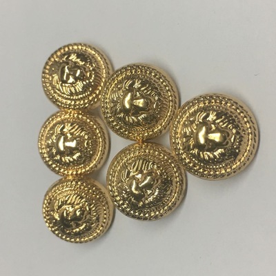 巴尔曼同款手缝金属色纽扣子纽扣