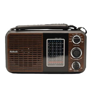 外贸订单 FM/AM/SW三波段便携收音机 可插卡手动调节复古老式摆件