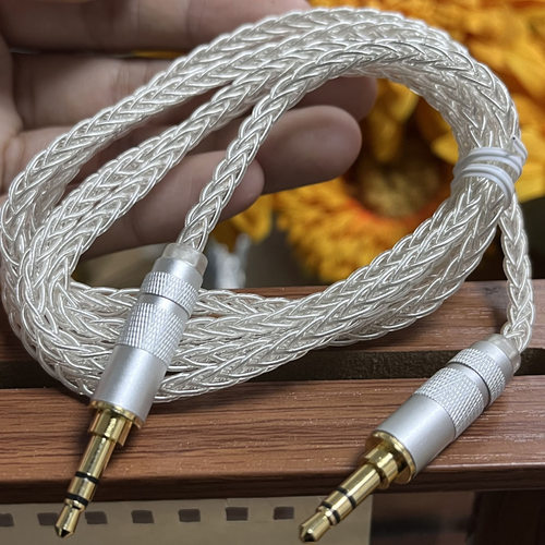高品质3.5对3.5音频线AUX车载对录线发烧级音频线功放音响连接线