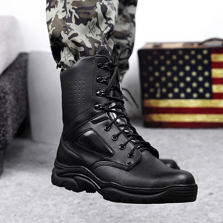 Bottes militaires pour homme - amortissement - Ref 1402621 Image 1