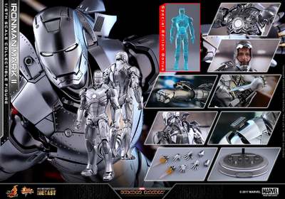 HOT TOYS HT MK2 合金 钢铁侠 香港会场 限定版 1/6 可动 MARK2