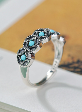 本月新品限时优惠松石戒指女款