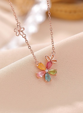 本月新品限时优惠碧玺项链套链