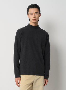 ROYA | 澳洲进口美利诺羊毛棉混纺半高领长袖基础内搭软糯松弛感