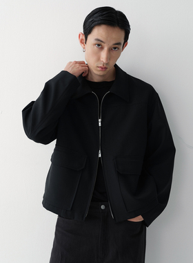 ROYA | 澳洲美丽诺100%羊毛BOXY-FI拉链短夹克