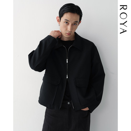 ROYA | 澳洲美丽诺100%羊毛BOXY-FI拉链短夹克
