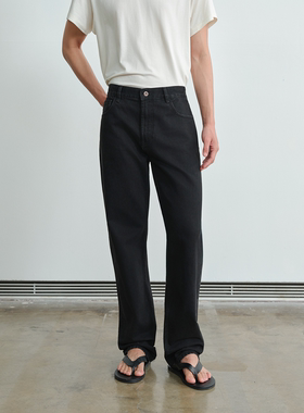 ROYA | 美国康龙CONE经典黑轻水洗直筒牛仔裤日常通勤牛仔裤春款