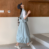 数据好【】2D037-8816-P145-K218减龄韩系花苞裙套装，女装套装/套裙，2D037