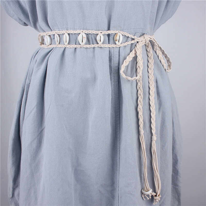 古风麻花编织腰绳连衣裙汉服系带波西米亚装饰腰带女配裙子腰链