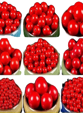 diy饰品配件手工串珠不掉皮红色糖果珠6-20mm 散珠子手缝手链材料