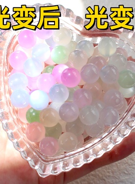 10mm春夏新款树脂猫眼手链项链
