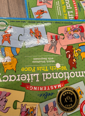 【轻微盒损】美国eeBoo儿童拼图儿童桌游