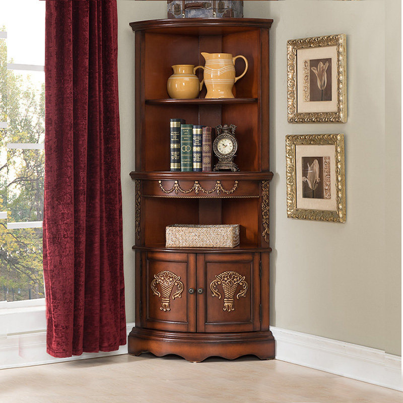 American style rural Corner cabinet Corner cupboard Shelf solid wood Corner cabinet High cabinet European style Northern Europe bedroom brown Triangle cabinetin the Residential furniture , Cabinet , Corner cabinet  category - from Buy2taobao.com to provide professional Taobao agent buy service