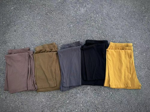 疯子张原创针织纯棉打底裤薄款九分瑜伽裤休闲百搭松紧腰08329