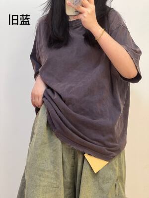 短袖休闲常规复古纯棉男女