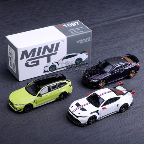 MINIGT 1097福特野马1102宝马M3 1112宝马M4 1/64合金车收藏模型