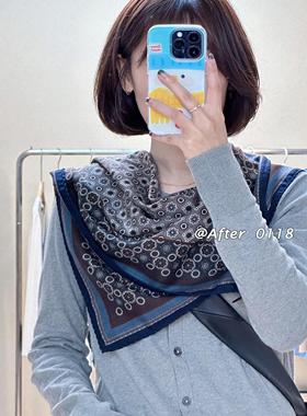 After【格陵岛】柔软舒适 真丝桑蚕丝羊毛 丝巾围巾中方巾