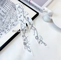 After2026 autumn, mulberry silk, real silk, long ribbon, TWILL, bag, silk scarf, hair band, small neckerchief, ribbon thumbnail 5