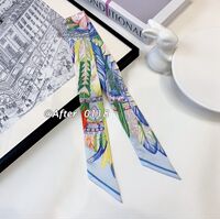 After2026 autumn, mulberry silk, real silk, long ribbon, TWILL, bag, silk scarf, hair band, small neckerchief, ribbon thumbnail 8