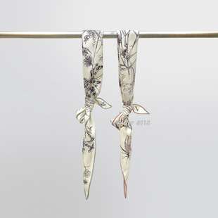 After【蜻蜓游园】复古氛围感亲肤桑蚕丝羊毛围巾丝巾菱形巾女