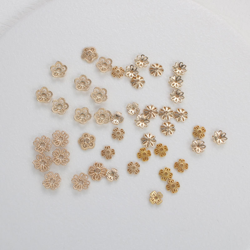 月亮饰品镀金14K保色花托