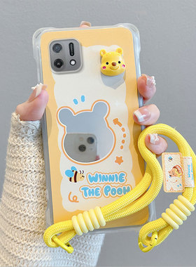 适用OPPO A16K海外版手机壳A16E国际版气囊CPH2349防摔硅胶CPH2421保护套软个性创意立体卡通可爱新款