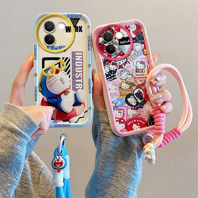 适用Vivo V30E 5G海外版手机壳防摔V2339国际版硅胶软全包边保护套个性创意卡通男女情侣新款