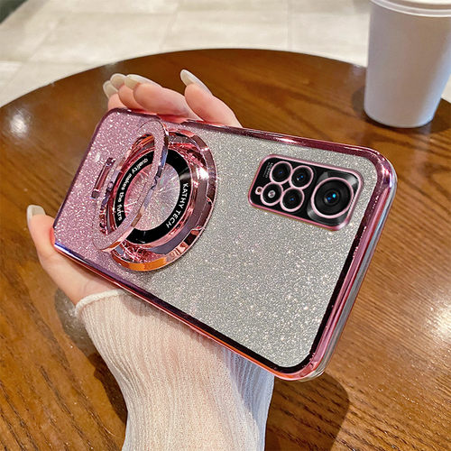 适用红米Note11S 4G手机壳透明防摔软Redmi Note11 4G国际版全包边保护套桌面支架个性创意闪粉渐变潮女新款