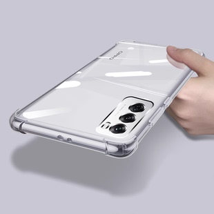适用OPPO Reno12 5G国际版手机壳Reno12Pro 5G海外版防摔CPH2625硅胶保护套CPH2629透明气囊个性创意简约新款