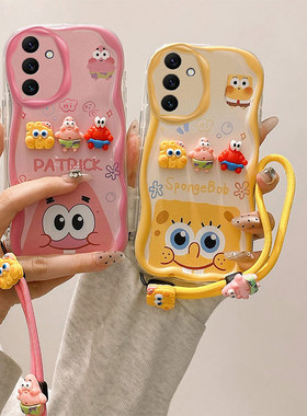 适用三星Galaxy A56 5G手机壳A55 5G气囊A54 5G硅胶A52保护套A52S防摔个性创意立体卡通男女情侣可爱新款