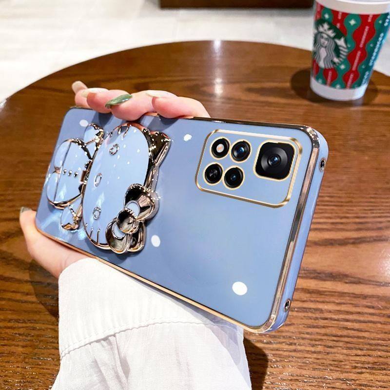 适用红米Note11S 4G海外版手机壳Note11s 5G防摔Redmi 10 2022保护套10C硅胶9T可爱10 5G补妆镜Note9T软KT猫