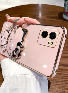 适用VIVO Y15S手机壳防摔Y15A国际版硅胶软海外版保护套V2120创意KT猫补妆镜子V2134支架个性新款