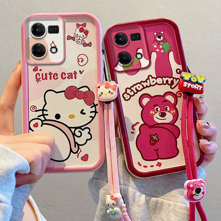 适用OPPO Reno7 4G海外版手机壳CPH2363国际版气囊防摔软全包边保护套卡通个性创意可爱男女情侣新款