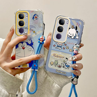 适用Vivo Y21D海外版手机壳Y21d国际版硅胶软防摔保护套个性创意立体卡通可爱女新款