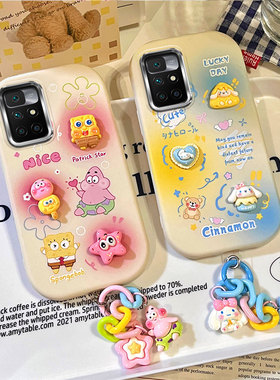 适用Redmi 10 2022海外版手机壳红米10 4G气囊防摔红米10Prime硅胶软保护套个性创意立体卡通可爱潮女新款