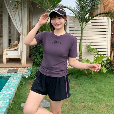 2025新款运动游泳衣女款大码胖mm