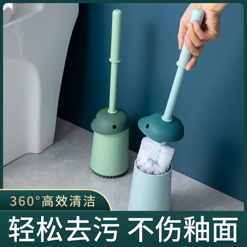 Туалетная щетка дома без мертвых концов Чистые туалеты, вымойте туалетные щетки для приседа для туалетной очистки, туалетный артефакт черный технологии