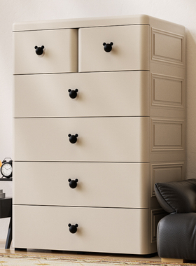 加厚抽屉式收纳柜宝宝衣柜家用多层五斗柜子婴儿童置物储物整理箱