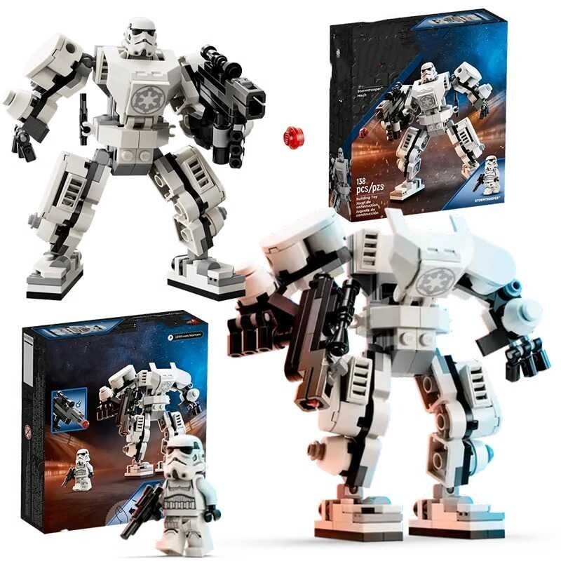 星球大战系列生日礼物积木75370冲锋队员沙漠暴风兵机甲玩具儿童