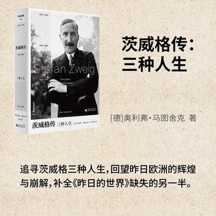 现货 书 文学纪念碑 茨威格传：三种人生 奥利弗·马图舍克 著 黄霄翎 译 上海贝贝特