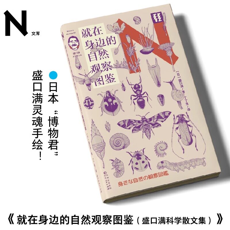 现货 书 轻读 N文库 就在身边的自然观察图鉴 日本博物君盛口满的灵魂手绘 科学 科普 轻读文库