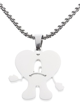 bad Bunny necklace YHLQMDLG 男女嘻哈个性情侣吊坠项链