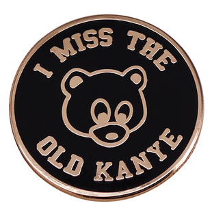 Kanye West Graduation Bear Dropout Enamel Pin Badge 胸章徽章