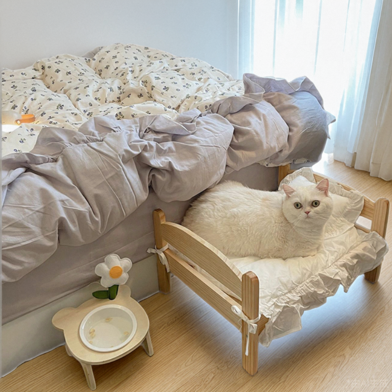 猫床宠物床实木猫窝冬天保暖四季通用猫咪床小型犬离地可拆洗狗窝,宠物/宠物食品及用品,猫窝/屋/帐篷/沙发,淘宝优惠券,粉丝福利购,淘宝优惠卷