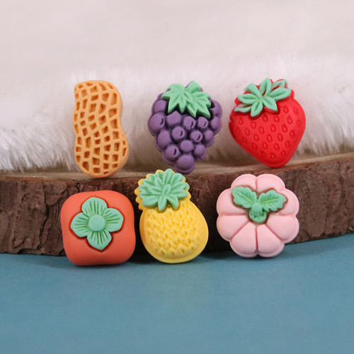 卡通树脂配件水果蔬菜diy奶油胶