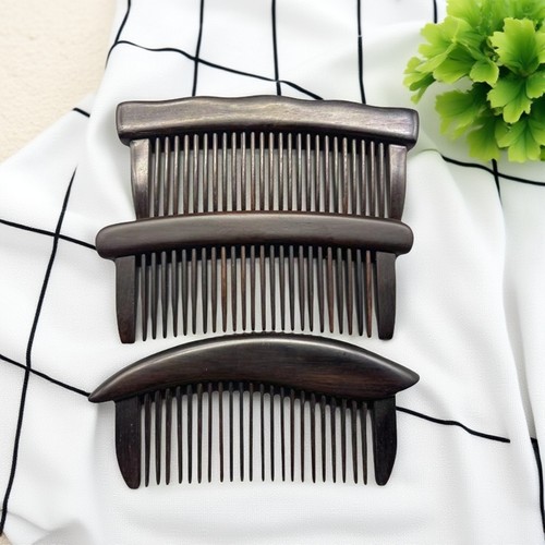 紫光檀插齿工艺纯手工插齿工艺素面檀木工艺插齿工艺纯手工木梳