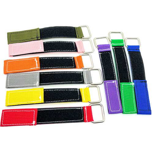 铁扣编织带反扣魔术贴固定带